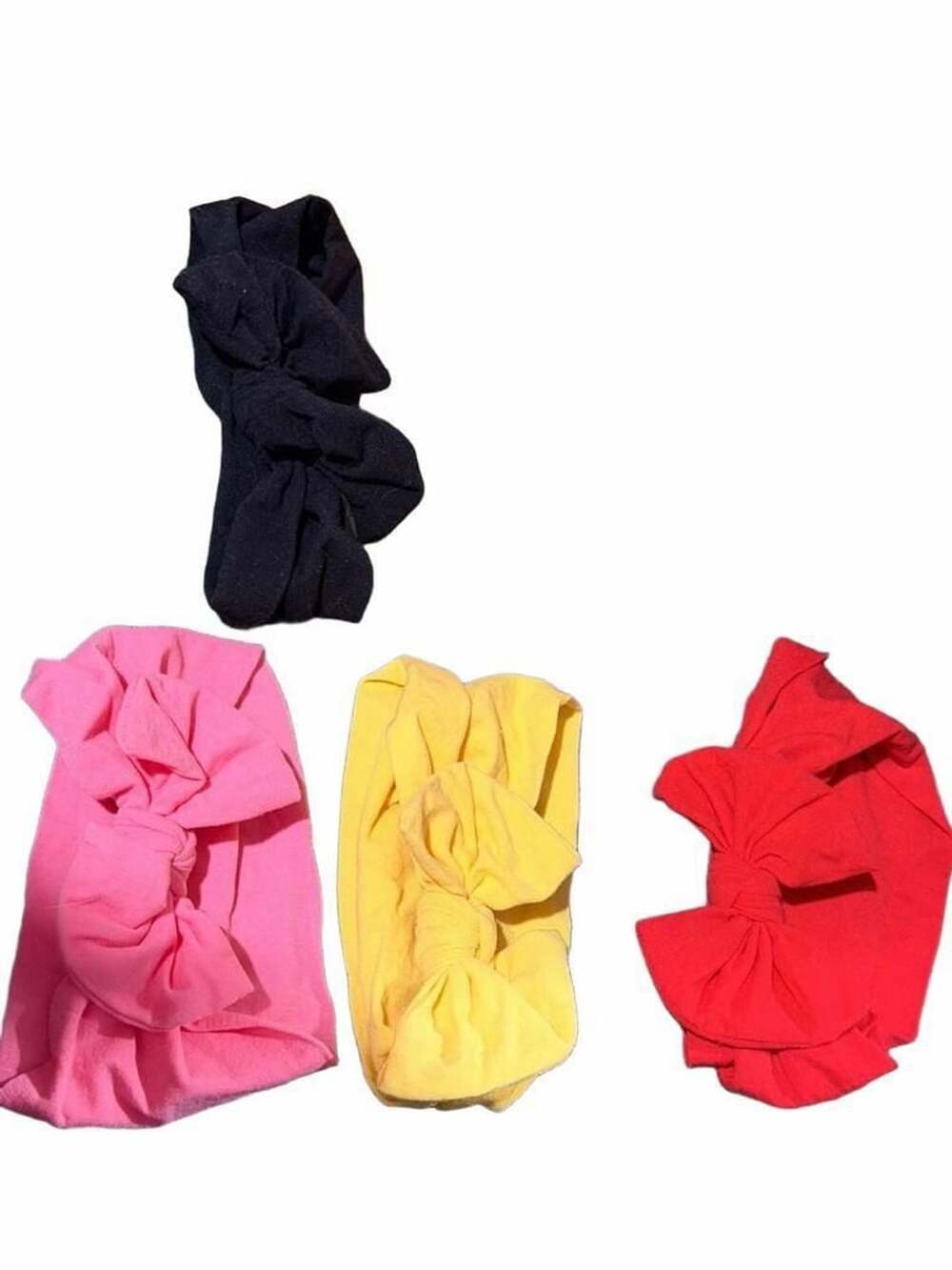 Baby Bow Headband Set of 4 Assorted Colors